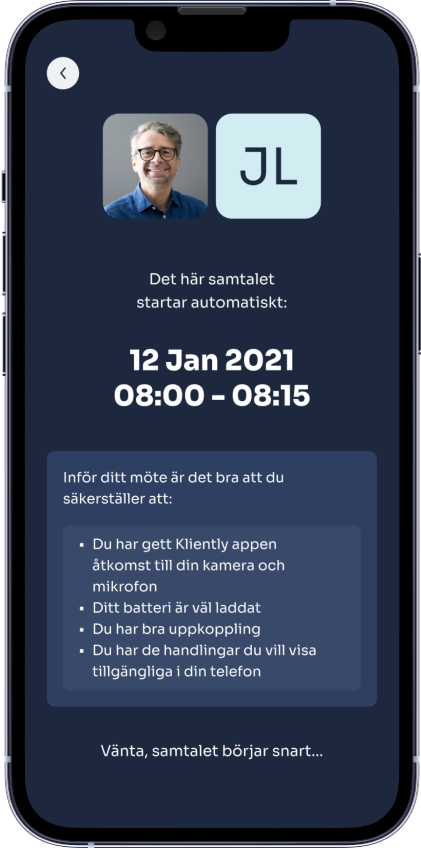 Before the start starts